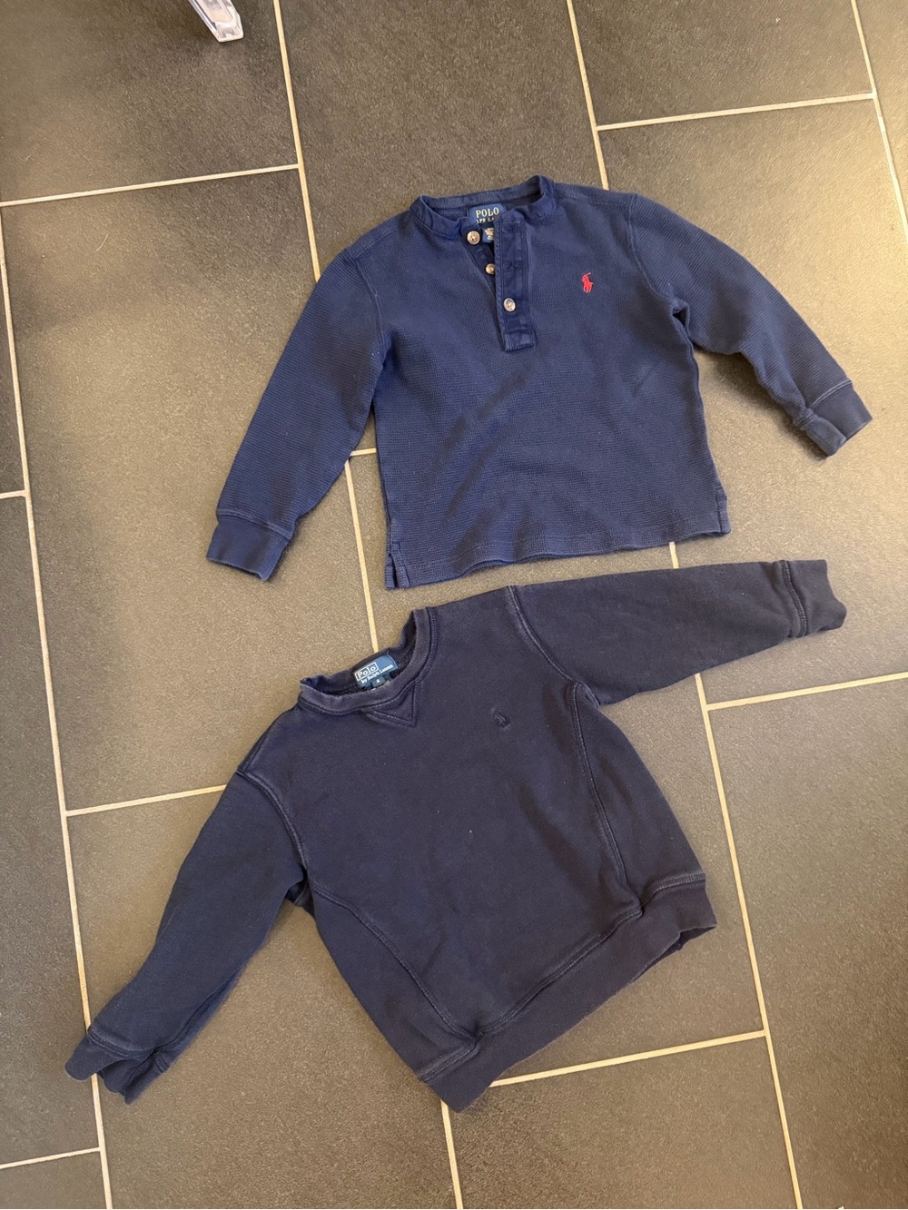 Polo Ralph Lauren Navy long sleeve shirt sweatshirt bundle 4T